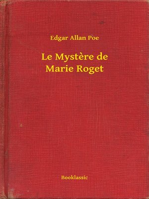 cover image of Le Mystere de Marie Roget